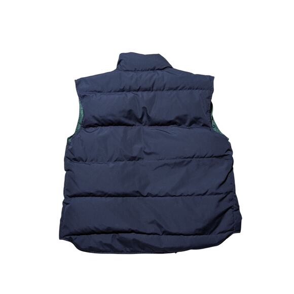 Vintage Eddie Bauer Lined Goose Down Puffer Vest Navy Blue Size Large - Picture 3 of 16